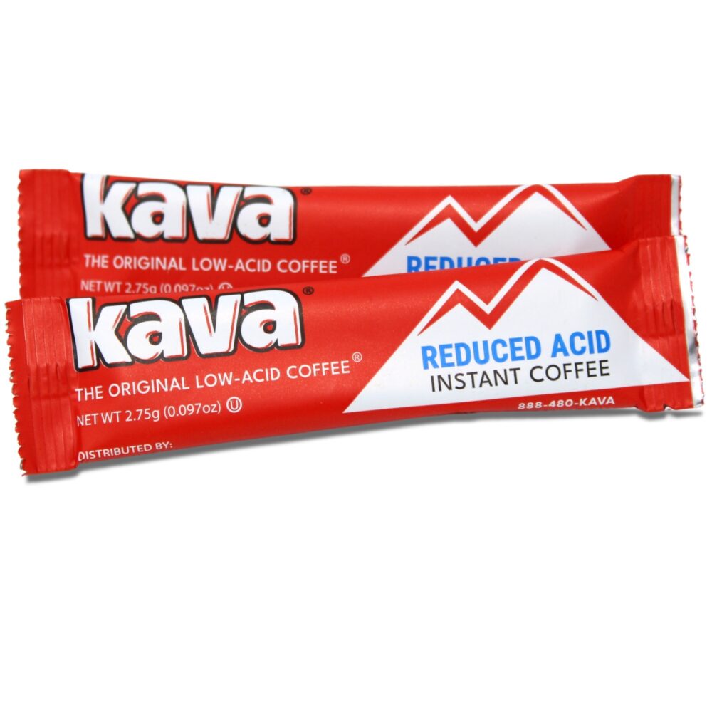 Kava Reduced Acid Instant Coffee Single Serve Stick Packets