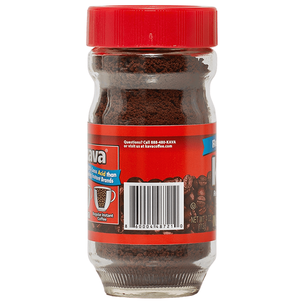 Reduced Acidity Low-Acid Kava Coffee Jar
